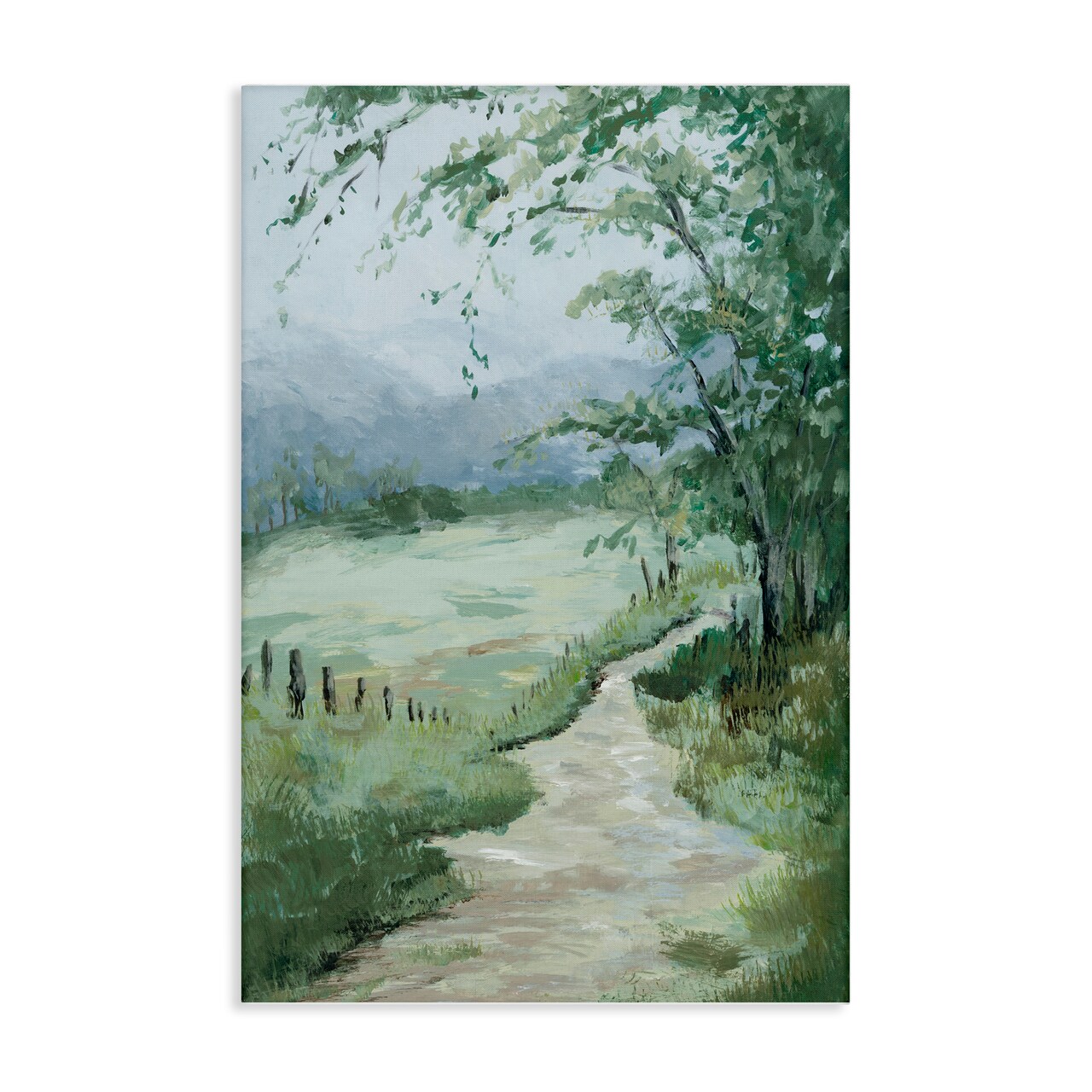 Stupell Industries Green Country Landscape Canvas Wall Art Design by Jacob Q